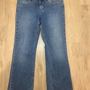 Christopher Blue Jeans Womens Size 10 Bootcut Stretch Denim Flap Pocket